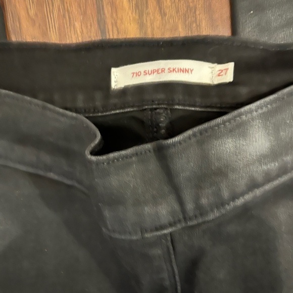 Levi’s 710 super skinny coated black 27 - Picture 3 of 12